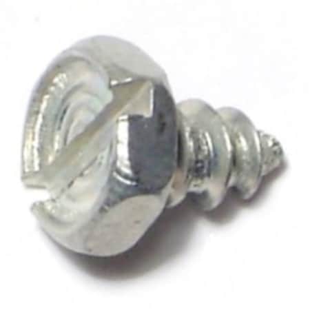 Midwest Fastener Sheet Metal Screw, #6 x 1/4 in, Zinc Plated Steel Flange Hex Head 40 PK 61341